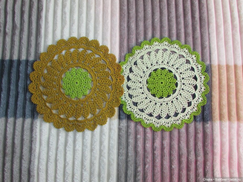 Ажурное вязание. Вязаные салфетки крючком "Радужный фейерверк🎆🎇"