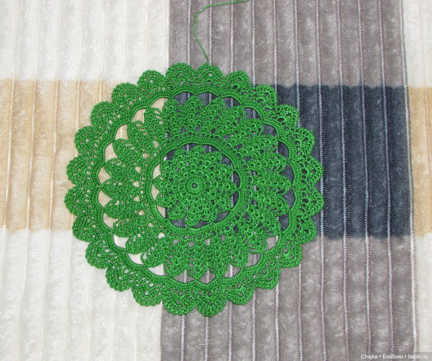 Ажурные вязаные салфетки крючком "Фэнтези 🍊". Салфетки на заказ (фото 8)