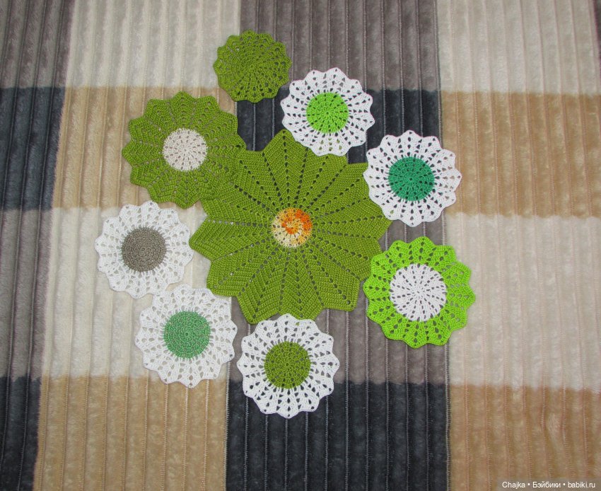Ажурное вязание. Вязаные салфетки крючком "Танго❄️Снежинок"