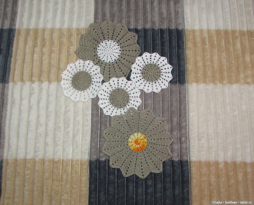 Ажурное вязание. Вязаные салфетки крючком "Танго❄️Снежинок"