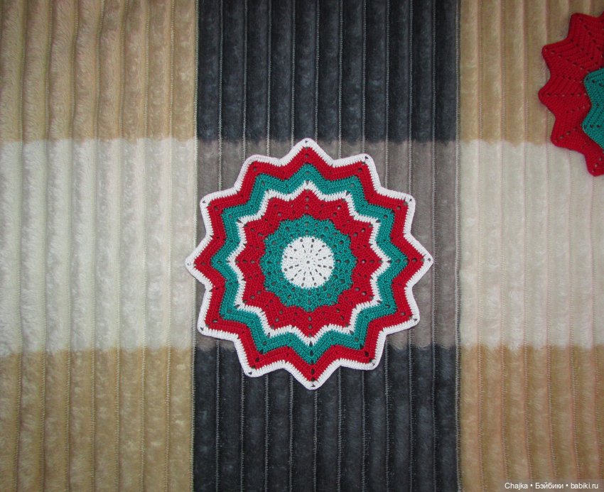 Ажурное вязание. Вязаные салфетки крючком "Танго❄️Снежинок" (фото 4)