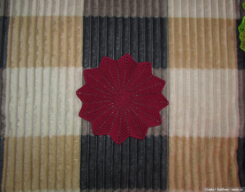 Ажурное вязание. Вязаные салфетки крючком "Танго❄️Снежинок" (фото 8)
