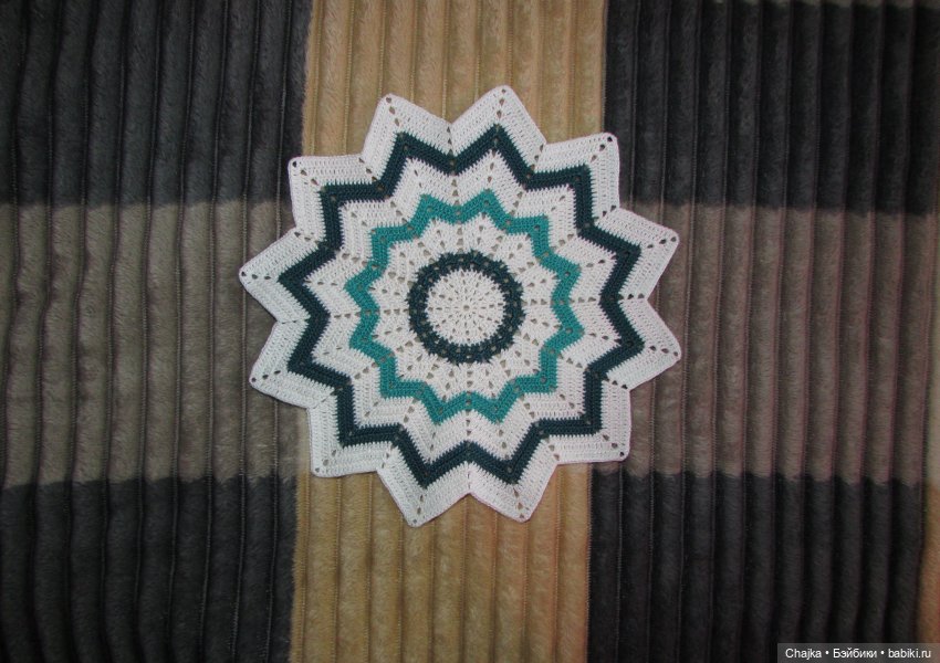 Ажурное вязание. Вязаные салфетки крючком "Танго❄️Снежинок"