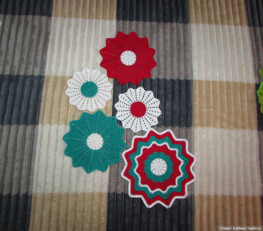 Ажурное вязание. Вязаные салфетки крючком "Танго❄️Снежинок" (фото 7)