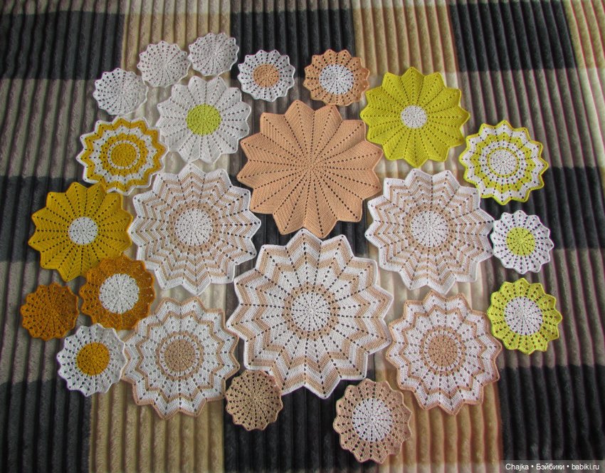 Ажурное вязание. 🕸Вязаные салфетки крючком "Парад Планет🌌"