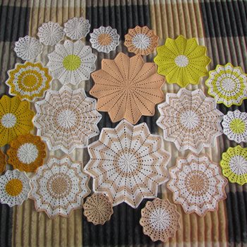 Ажурное вязание. 🕸Вязаные салфетки крючком "Парад Планет🌌".