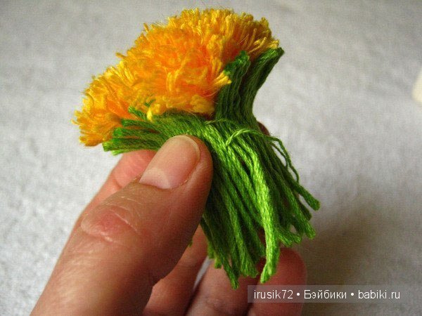 Мастер-класс. Одуванчик своими руками | Бэйбики Мастер-класс. Одуванчик своими руками (фото 5)