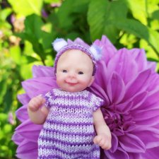 Силиконовая малышка (12 см, Ирины Савостиной)