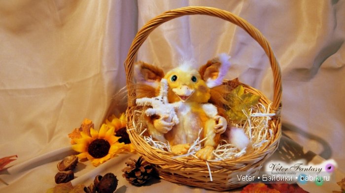 Glymp, Veter Fantasy, Handmade Soft Artist Toy