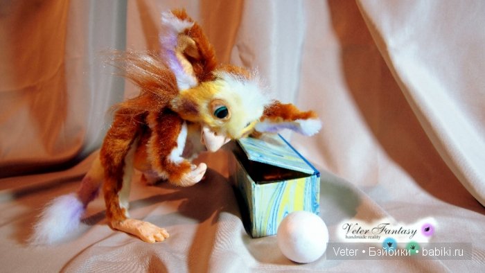 Glymp, Veter Fantasy, Handmade Soft Artist Toy