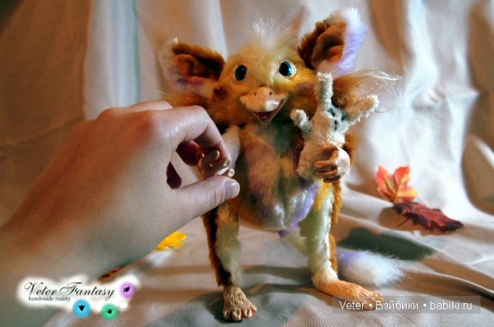 Glymp, Veter Fantasy, Handmade Soft Artist Toy