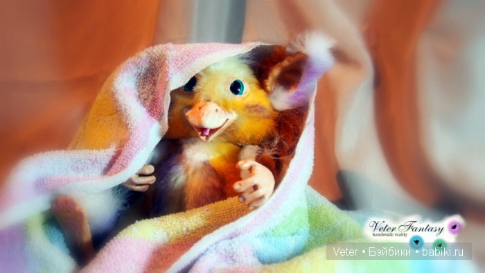 Glymp, Veter Fantasy, Handmade Soft Artist Toy