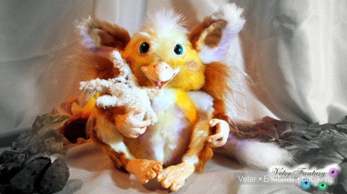 Glymp, Veter Fantasy, Handmade Soft Artist Toy