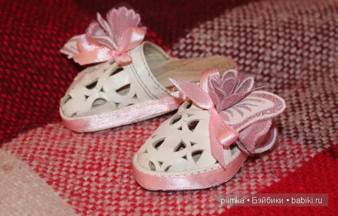 Сандалики или тапоньки... первый опыт обувки для куклы своими руками (фото 3)