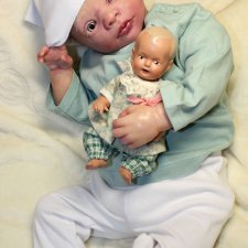 Кукла реалборн из молда Thomas Awake от Denis Pratt