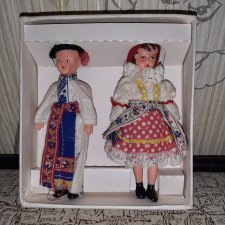 Пара миниатюрных кукол из Чехословакии времён СССР