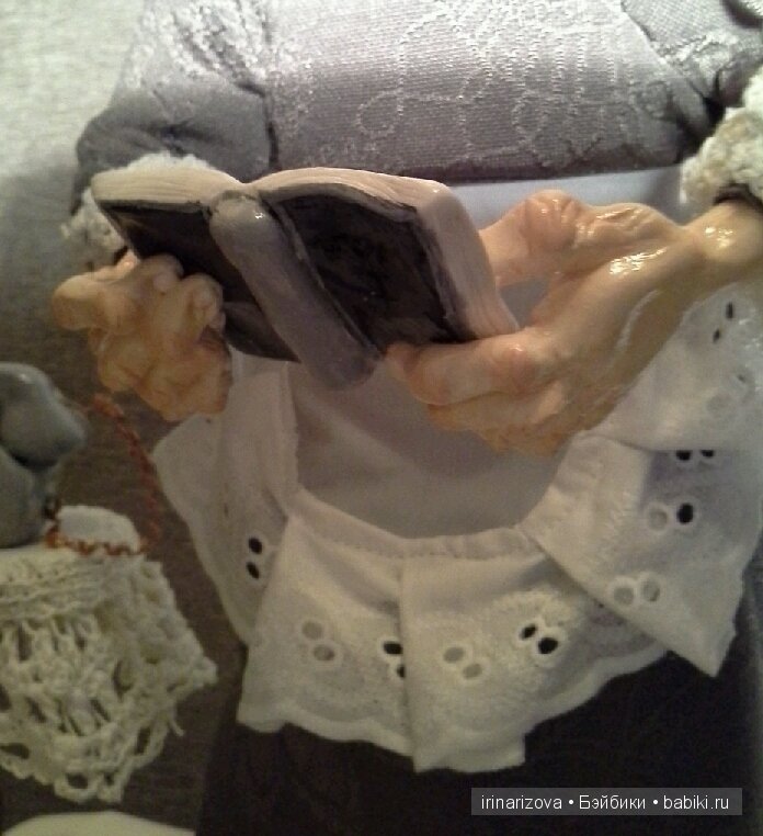Бабушка Маланья, авторская кукла (фото 6)