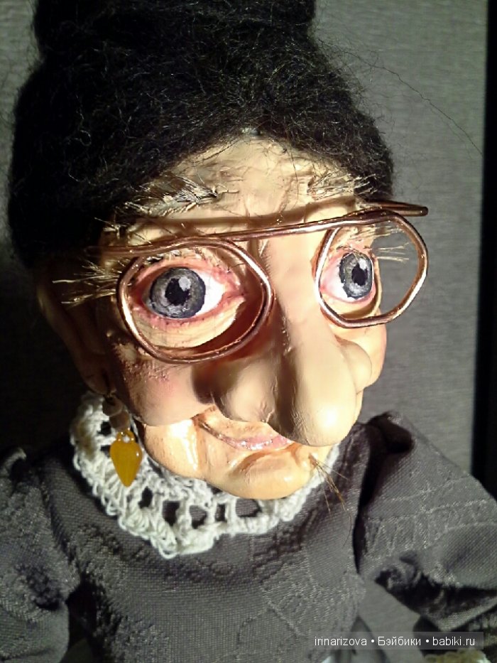 Бабушка Маланья, авторская кукла (фото 2)