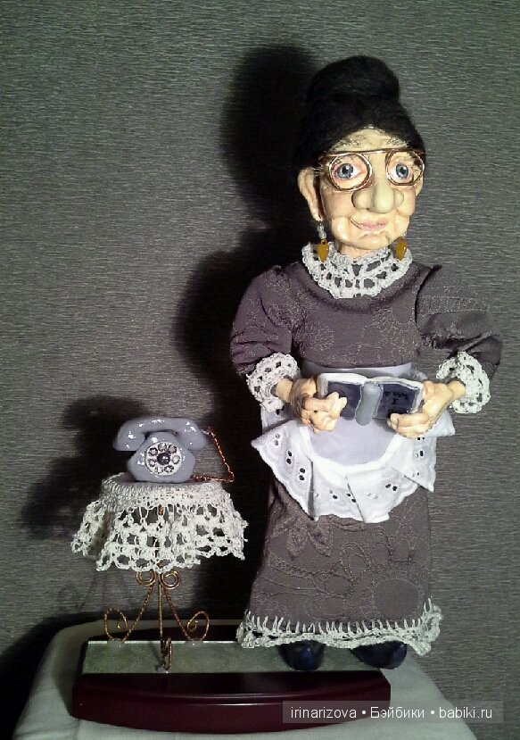 Бабушка Маланья, авторская кукла