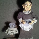 Бабушка Маланья, авторская кукла