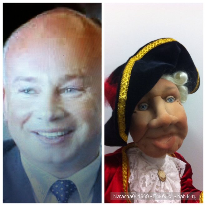 Портретная шаржевая кукла"Барон Мюнхгаузен" Портретная шаржевая кукла"Барон Мюнхгаузен"
