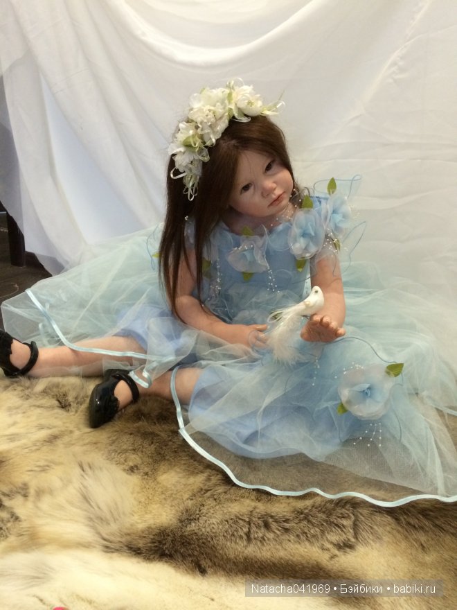 Милена - Нивея или девочка реборн в голубом (фото 9)