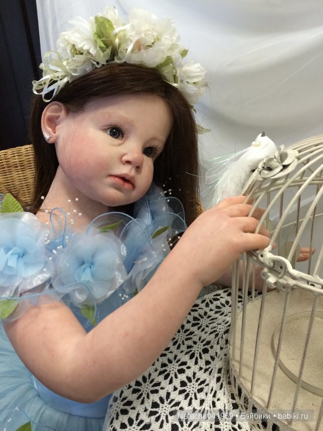 Милена - Нивея или девочка реборн в голубом (фото 2)