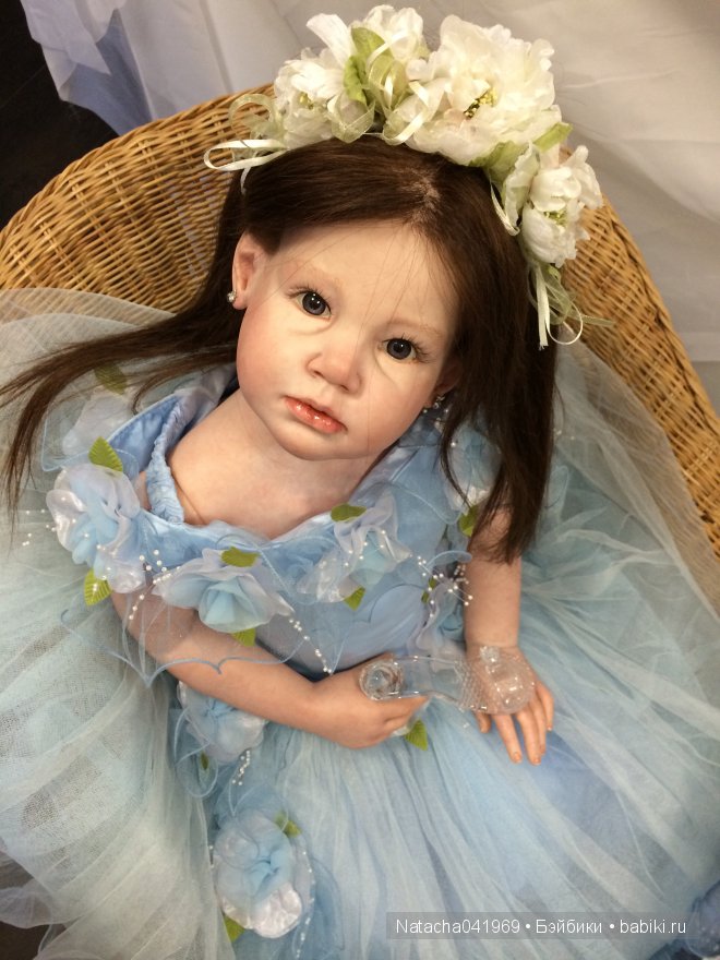 Милена - Нивея или девочка реборн в голубом (фото 6)