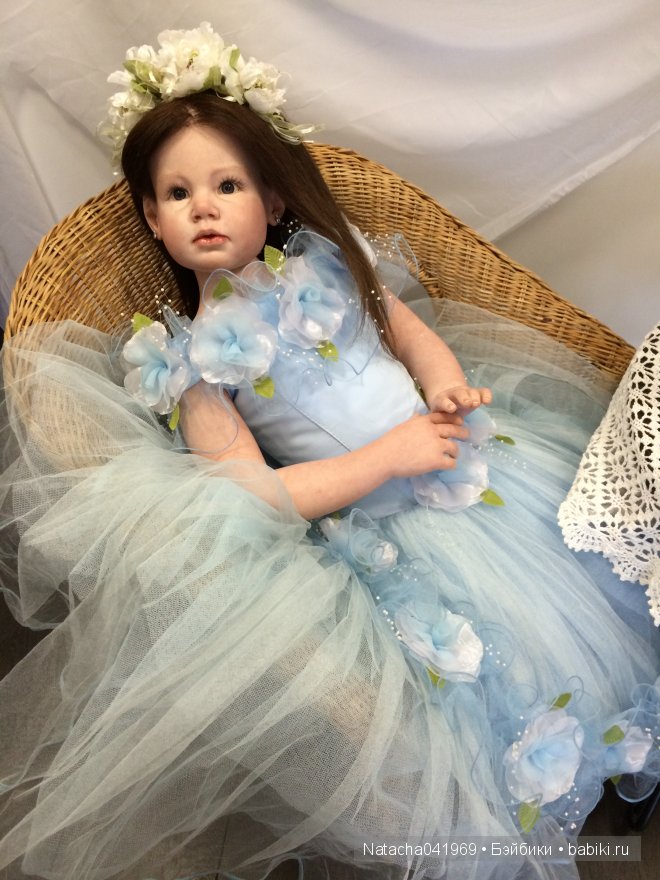Милена - Нивея или девочка реборн в голубом (фото 3)