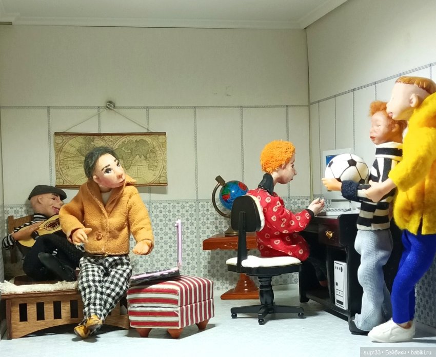 СОСЕДИ.Лера — Авторские миниатюрные куклы: лепка