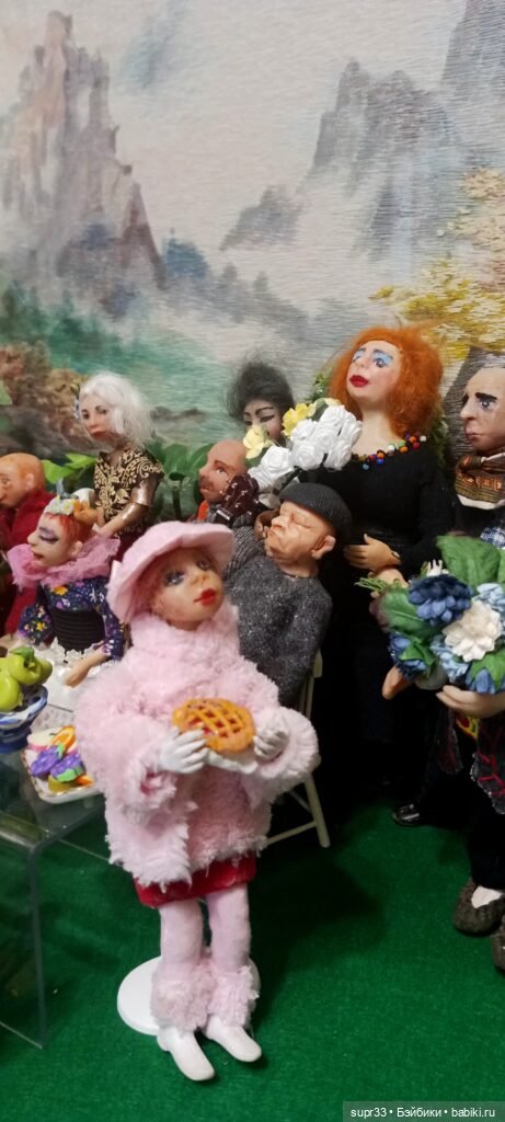 СОСЕДИ.Встреча — Авторские миниатюрные куклы: лепка (фото 8)