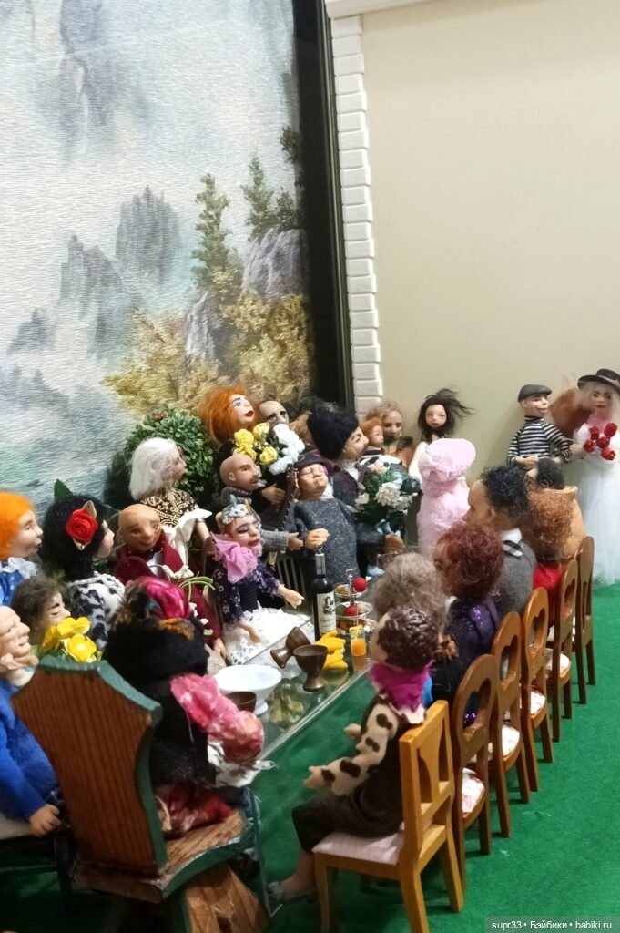 СОСЕДИ.Встреча — Авторские миниатюрные куклы: лепка