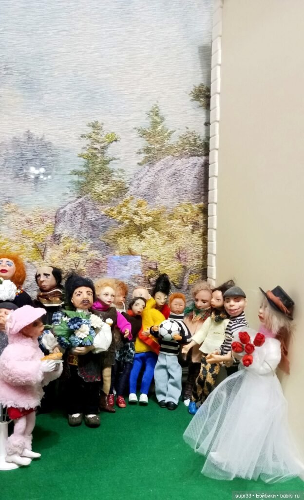 СОСЕДИ.Встреча — Авторские миниатюрные куклы: лепка