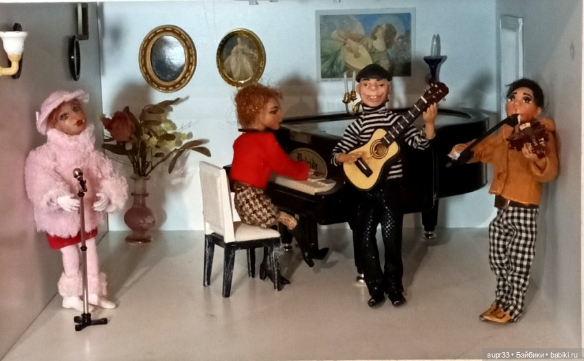 СОСЕДИ.Встреча — Авторские миниатюрные куклы: лепка (фото 2)