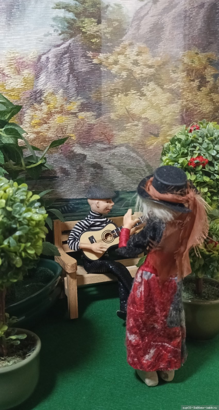 СОСЕДИ.Встреча — Авторские миниатюрные куклы: лепка (фото 3)