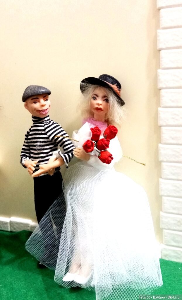 СОСЕДИ.Встреча — Авторские миниатюрные куклы: лепка