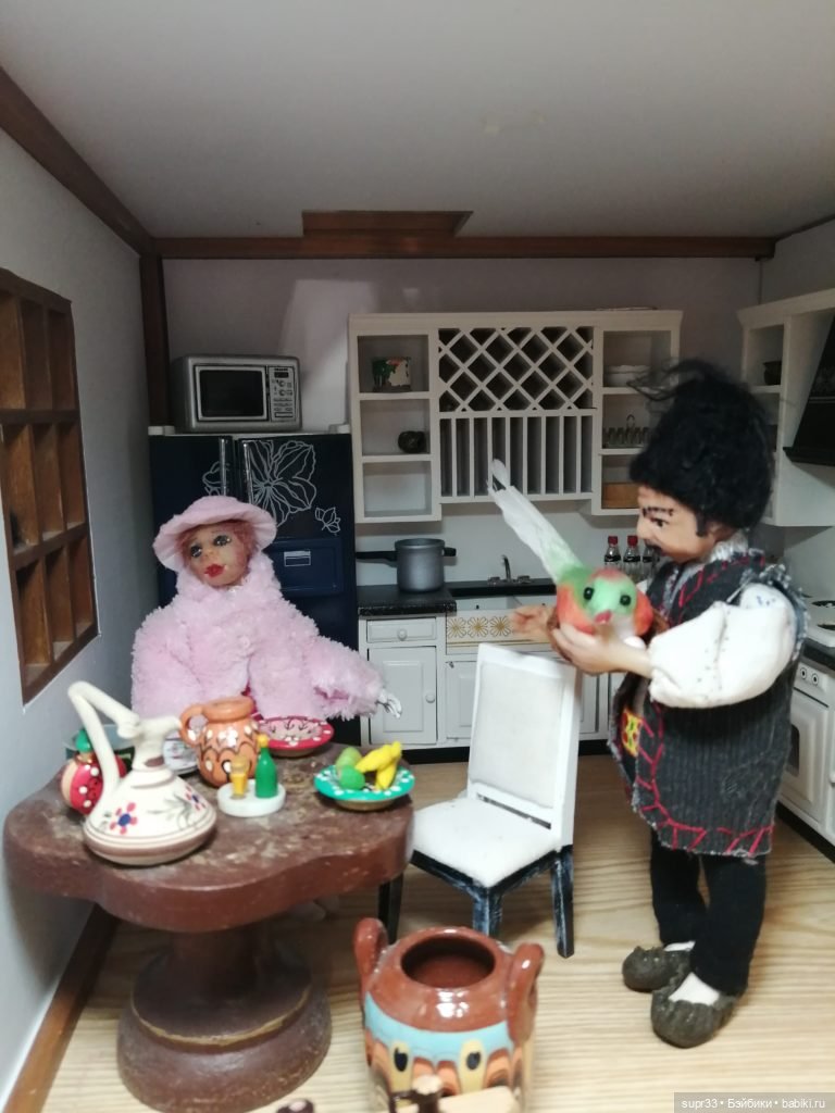 СОСЕДИ.Встреча — Авторские миниатюрные куклы: лепка