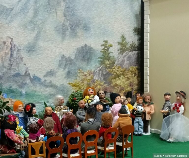 СОСЕДИ.Встреча — Авторские миниатюрные куклы: лепка