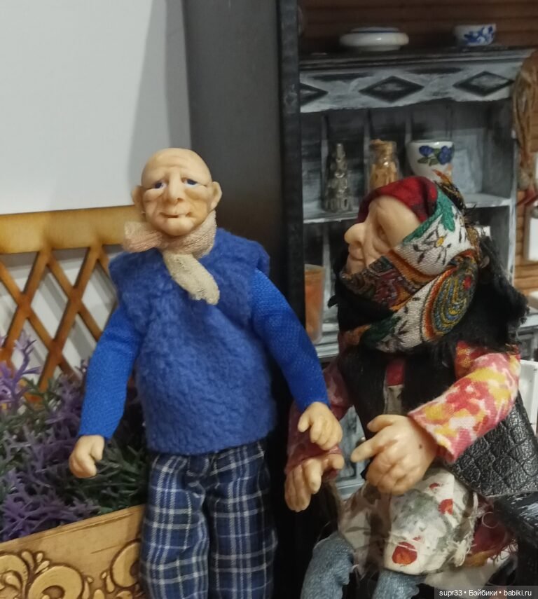 СОСЕДИ.Встреча — Авторские миниатюрные куклы: лепка (фото 10)