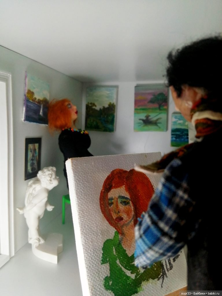 СОСЕДИ.Марго — Авторские миниатюрные куклы: лепка (фото 4)