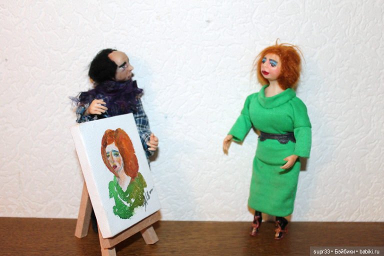 СОСЕДИ.Марго — Авторские миниатюрные куклы: лепка (фото 2)