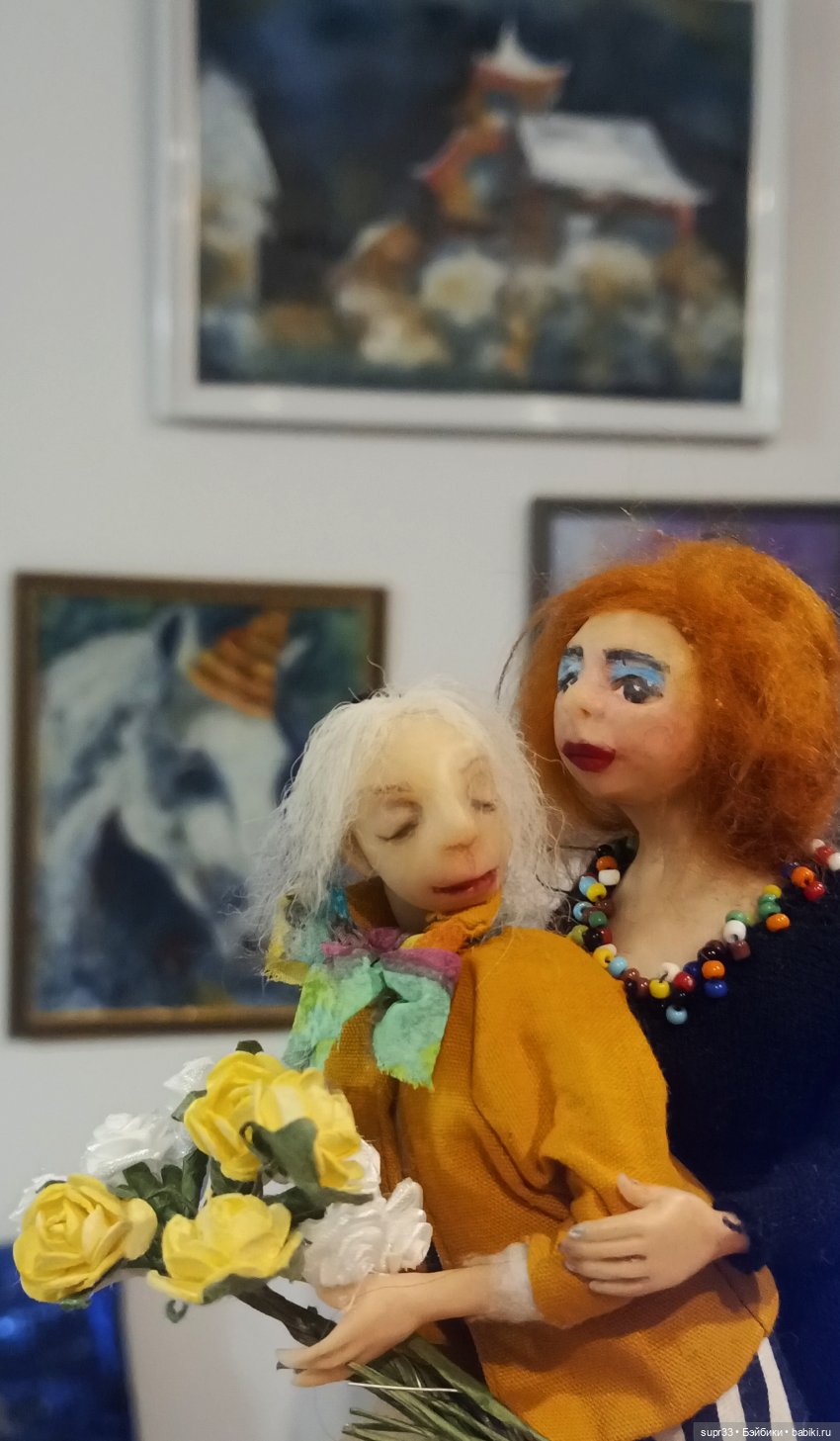 СОСЕДИ.Фрида.Заключение — Авторские миниатюрные куклы: лепка (фото 6)