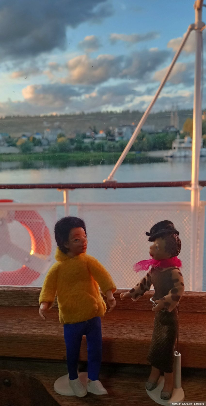 СОСЕДИ.Часть3. Теплоход — Авторские миниатюрные куклы: лепка (фото 3)