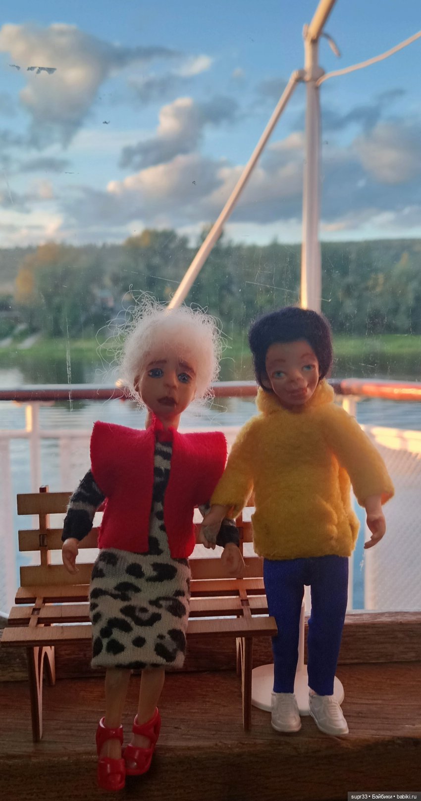 СОСЕДИ.Часть3. Теплоход — Авторские миниатюрные куклы: лепка (фото 4)