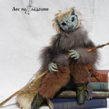 Игрушка ручной работы Зеленоглазая странница из серии Лес на ладошке