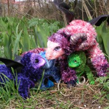 Выводок драконов из серии  Лес на ладошке