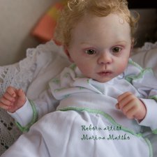 Санечка. Малыш-реборн из молда Myloh от Лаура Туцио Росс.  Работа Марины Мацко