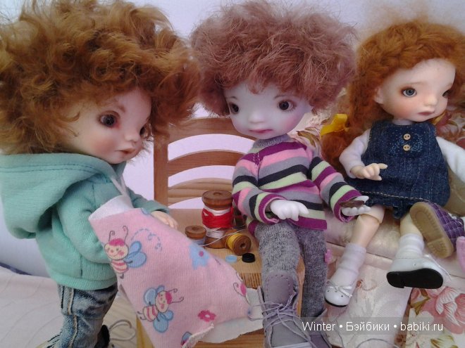 Как мы обновки мастерили. Одежда для кукол БЖД (фото 3)
