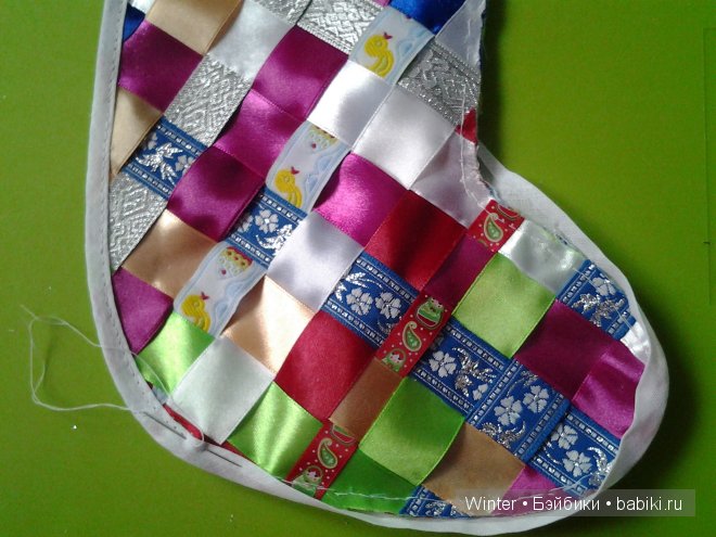 Мастерская Деда Мороза: новогодний сапожок