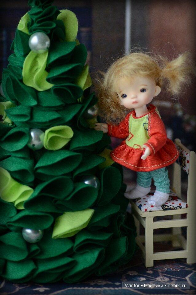 Елки для кукол своими руками